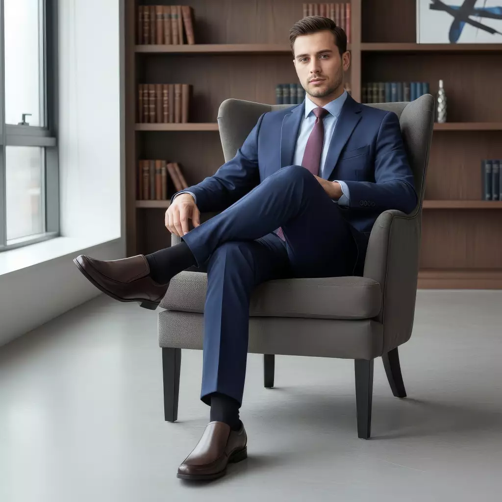 PAULMAY - Sepatu Formal Kerja Pria Venesia 25 - Slip on Dark Brown