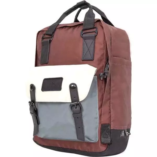 Doughnut Macaroon Go Wild III Series Grey x Brown Backpack - D010GW3-0616-F