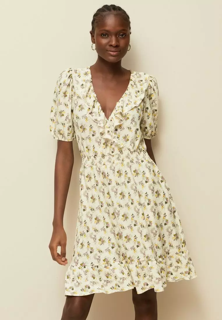 Mini frill dress sale