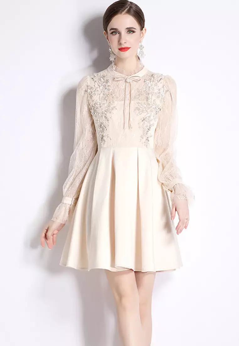 Buy Sunnydaysweety 2023High Quality Royal Court Inspired Gown Lace