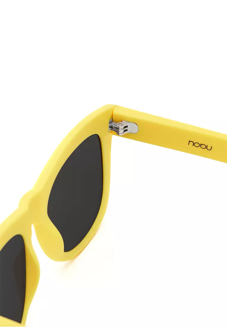 HAWKERS Rubber Yellow Dark NOBU Asian Fit Sunglasses for Men and Women. UV400 Protection. Official Product Designed in Spain