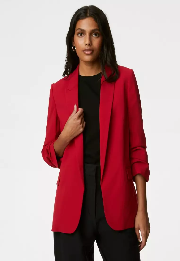 Marks and spencer red blazer hotsell