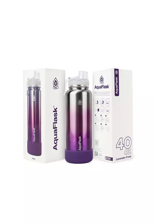 40oz Lavender Frost Terra Vacuum Insulated Stainless Steel Drinking Water Bottle