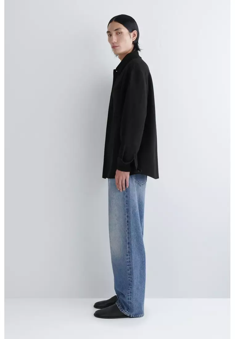 DOUBLE-FACED WOOL OVERSHIRT