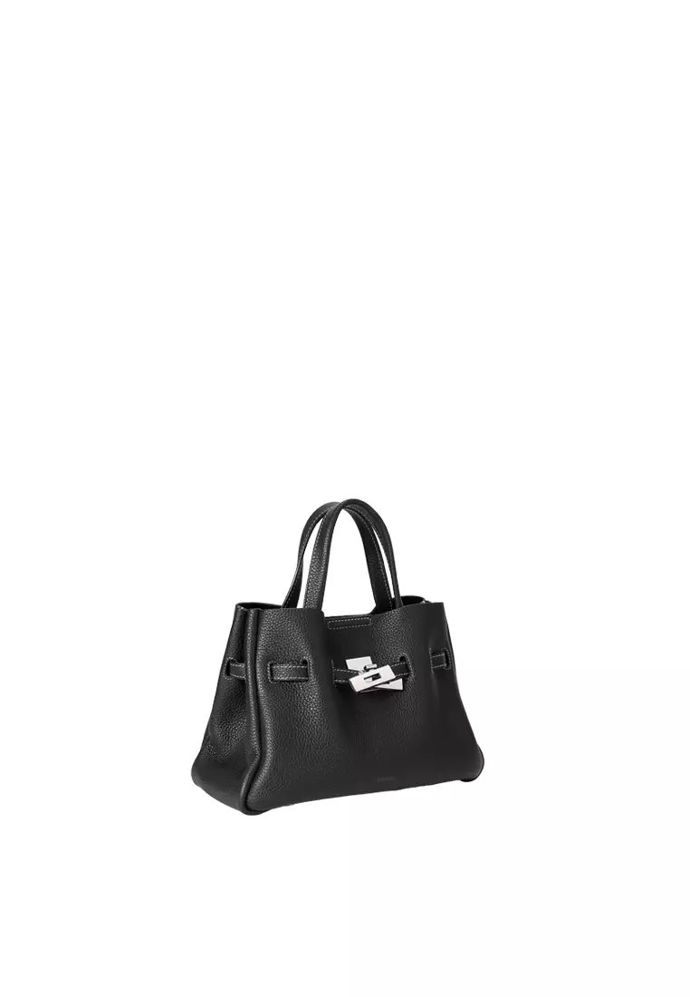 SAOIRSE Belt Soft Structural Shoulder Tote Mini - Black