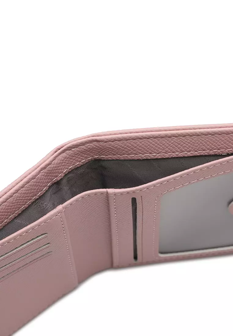 Women's Short Purse With Coin Compartment - Pink