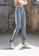 B-Code grey ZYS2021-Lady Quick Drying Running Fitness Yoga Sports Leggings -Grey D2B96AA910E46EGS_2