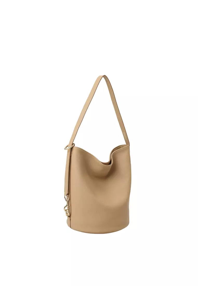 ORUKAMI Convertible Soft Bucket Bag - Toffee