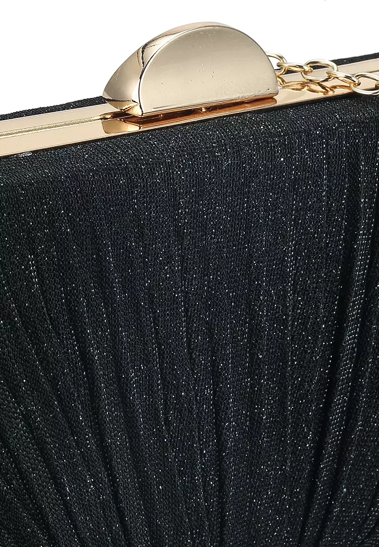 Gold shimmer clutch deals