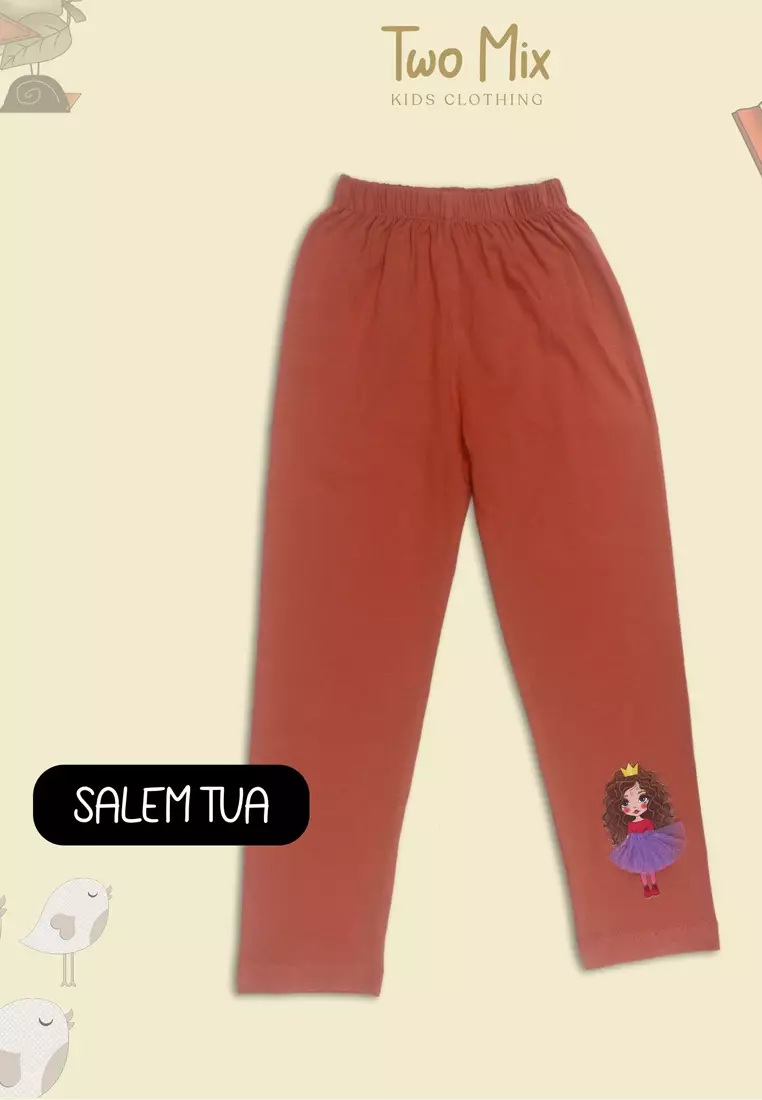 Two Mix Celana Legging Anak Perempuan / Leging Anak Cewek Motif Gajah Lucu Imut usia 1-12 tahun 4190