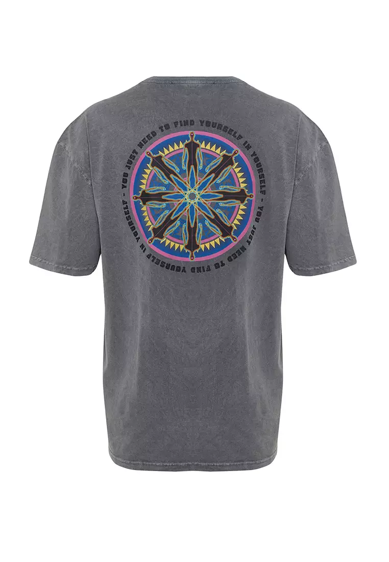 Cotton Faded Graphic T-Shirt