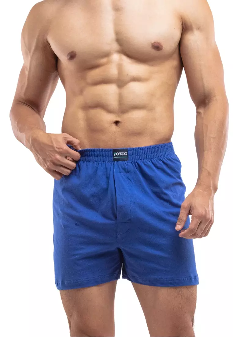 Buy FOREST Forest Underwear 100% Cotton Knit Boxers ( 2 Pieces ...