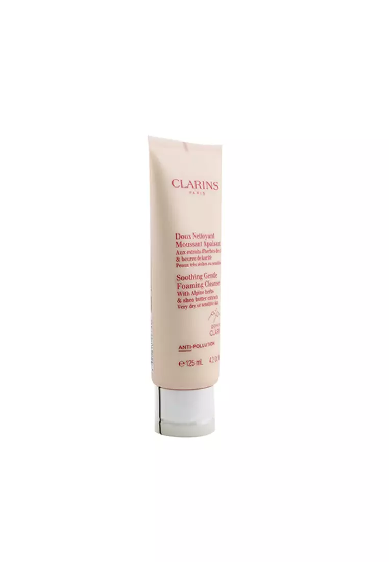 CLARINS - Soothing Gentle Foaming Cleanser with Alpine Herbs & Shea Butter Extracts - Very Dry or Sensitive Skin 125ml/4.2oz