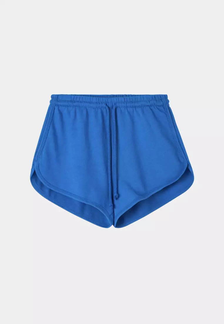 Drawstring Closure Gym Shorts for Women