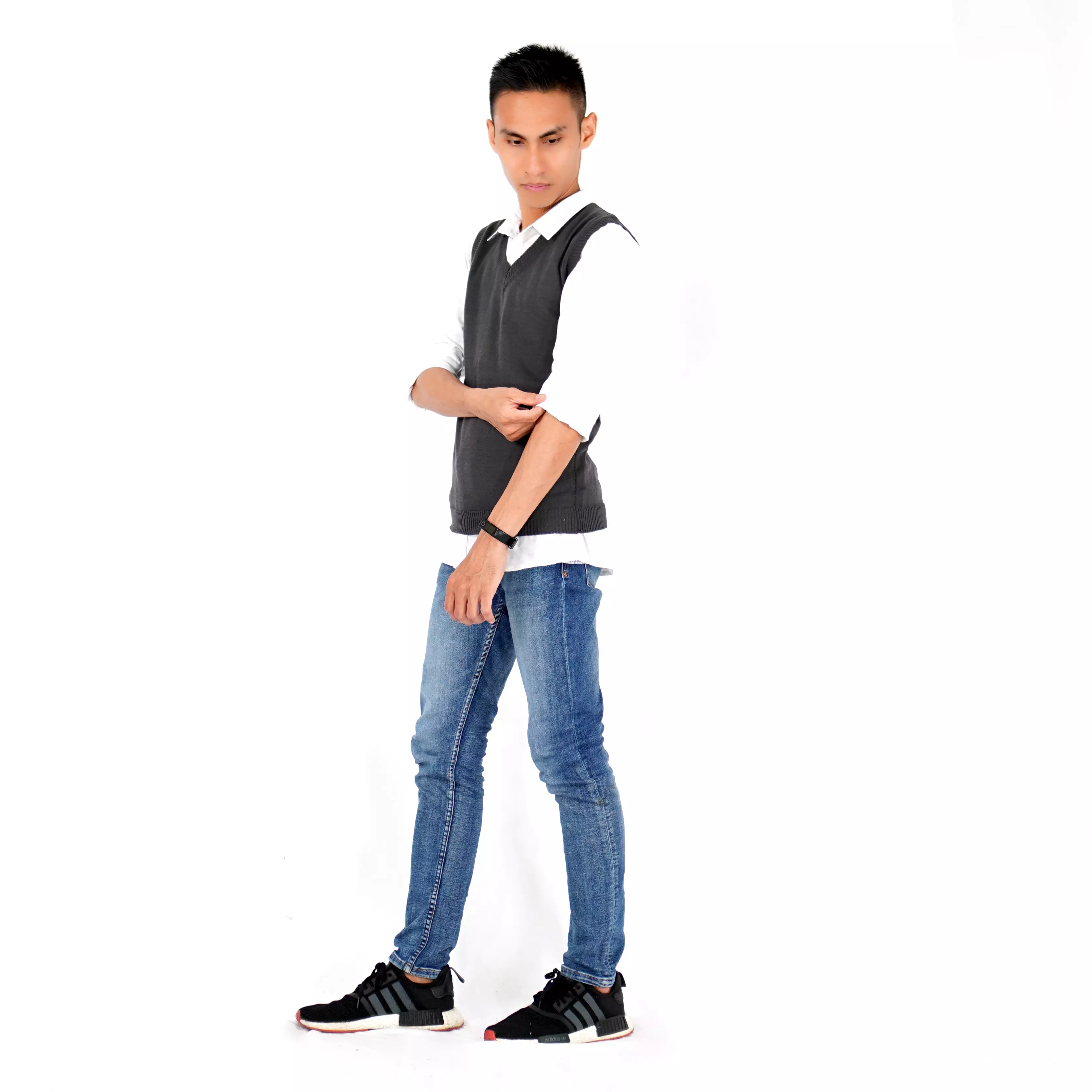  Rompi Rajut Pria Polos / Basic Knit Vest Rompi Seragam / Rompi Polos