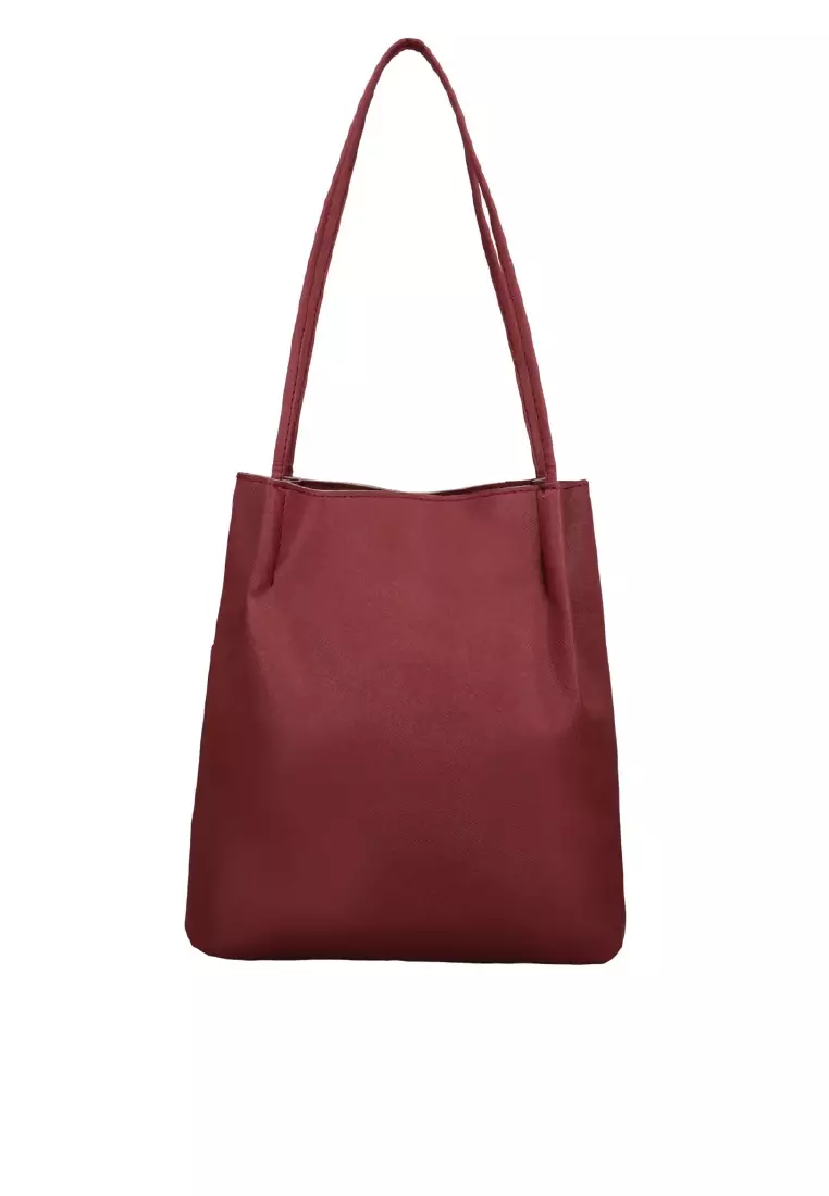 Mayonette Kinsley Sholder Bag - Tas Selempang Wanita Korean Style Fashion Wanita - Maroon