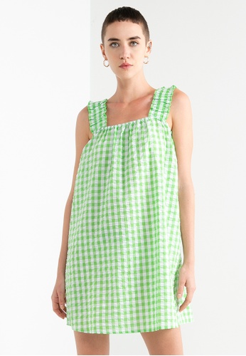 Vero Moda green Carrie Sleeveless Mini Dress C3987AA9008ADEGS_1