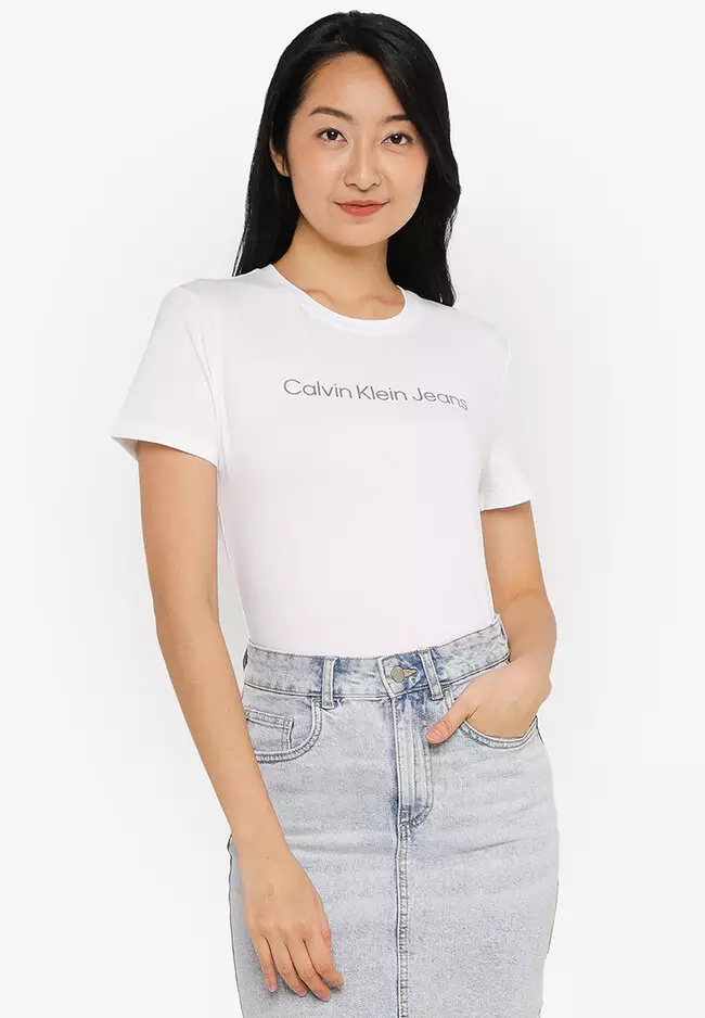 Calvin Klein Shrunken Top-Calvin Klein Jeans 2024 | Buy Calvin Klein Online  | ZALORA Hong Kong