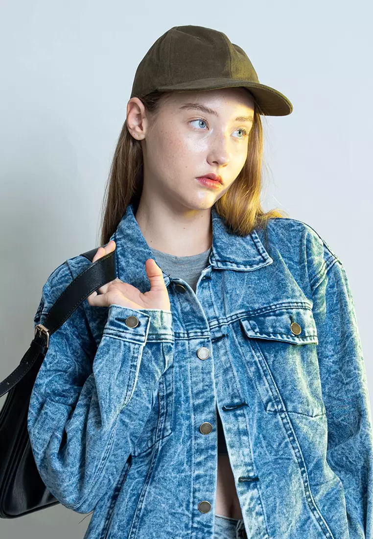 Topi Casual Polos Sport Besi Baseball Cap Tumblr Hat Hijau Army