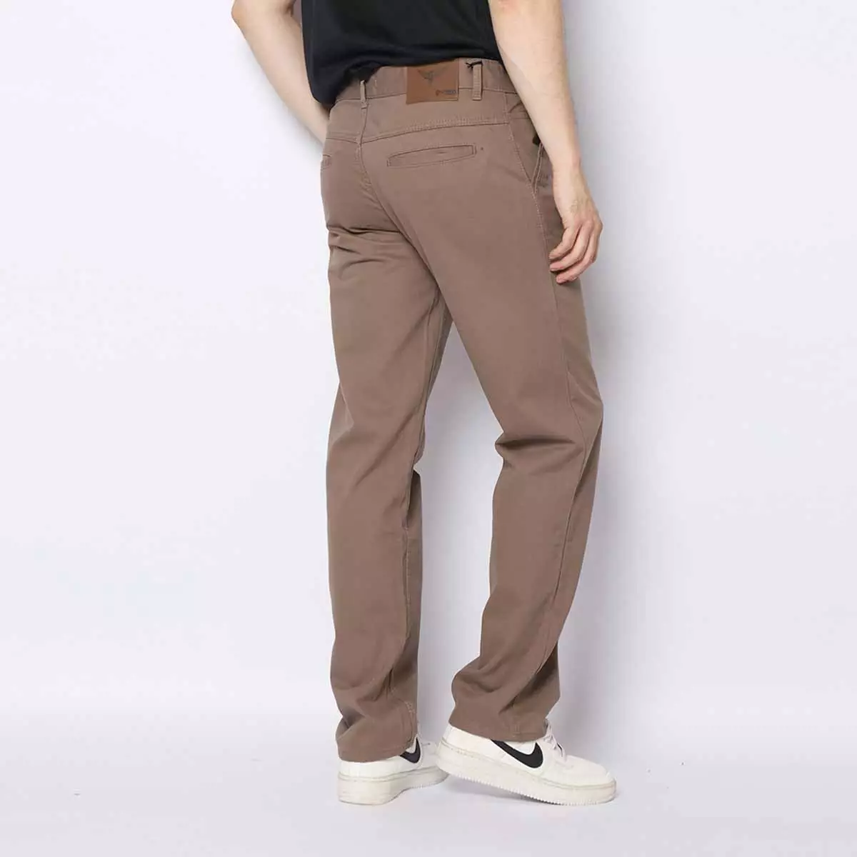 Bundling Fortune Celana Panjang Pria Twill Reguler Fit Formal Tebal Melar Soft Nyaman Grey & Mocca