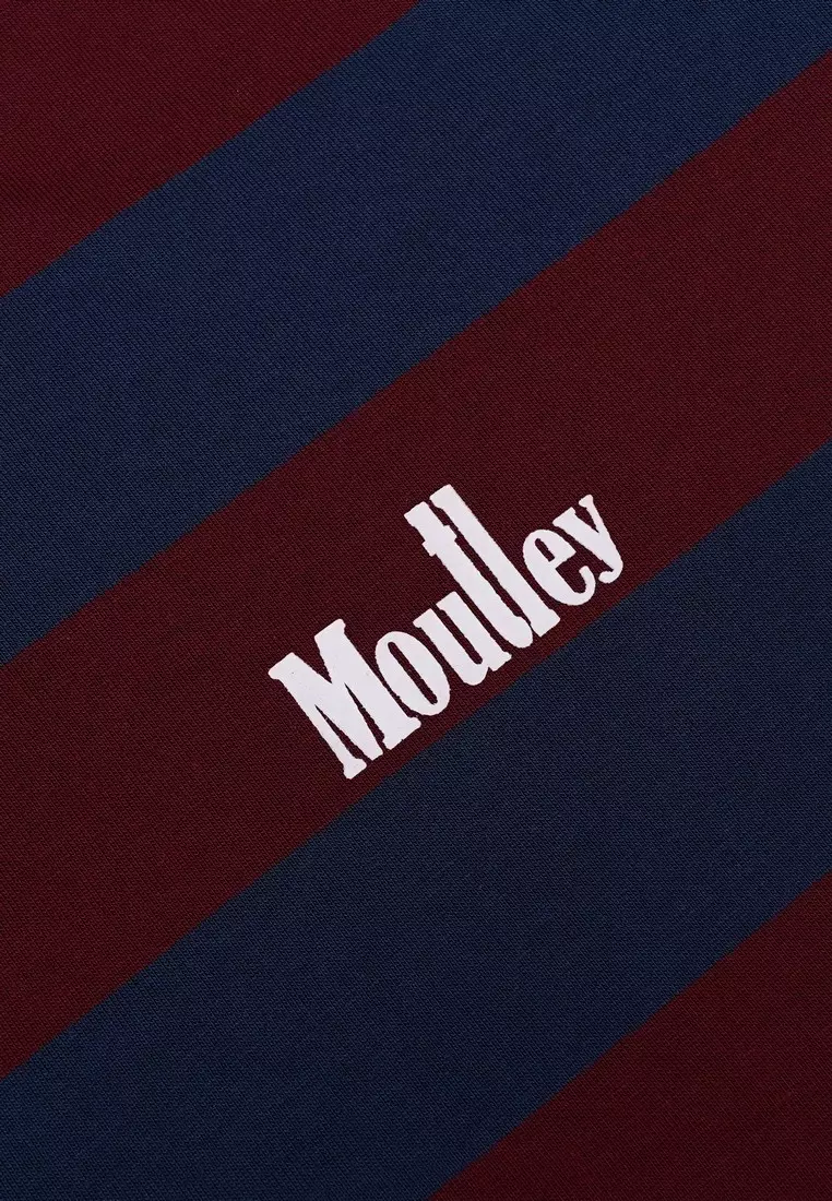 Moutley Men's T-Shirt Short Sleeve Oversized Fit Cotton 16s Stripe OL-C240325