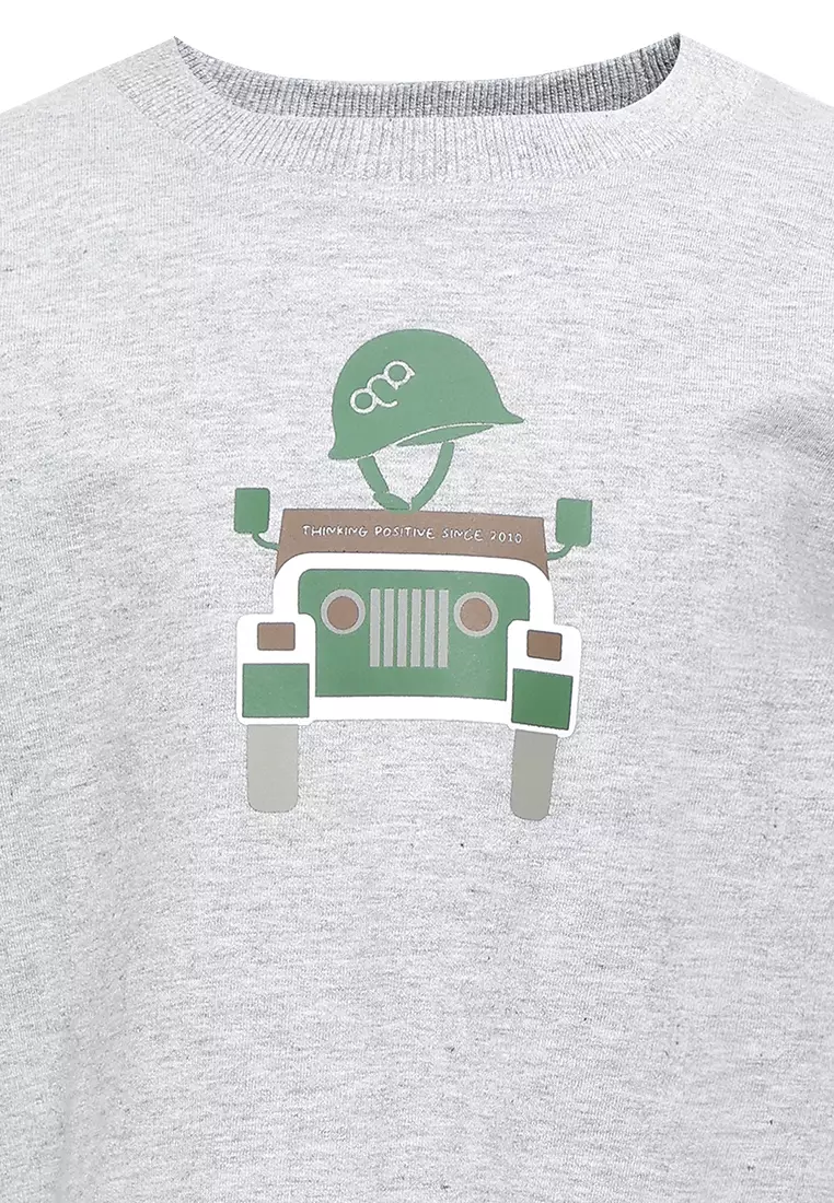 Qna Boy Balindra Sweater Panjang Anak Abu Misty