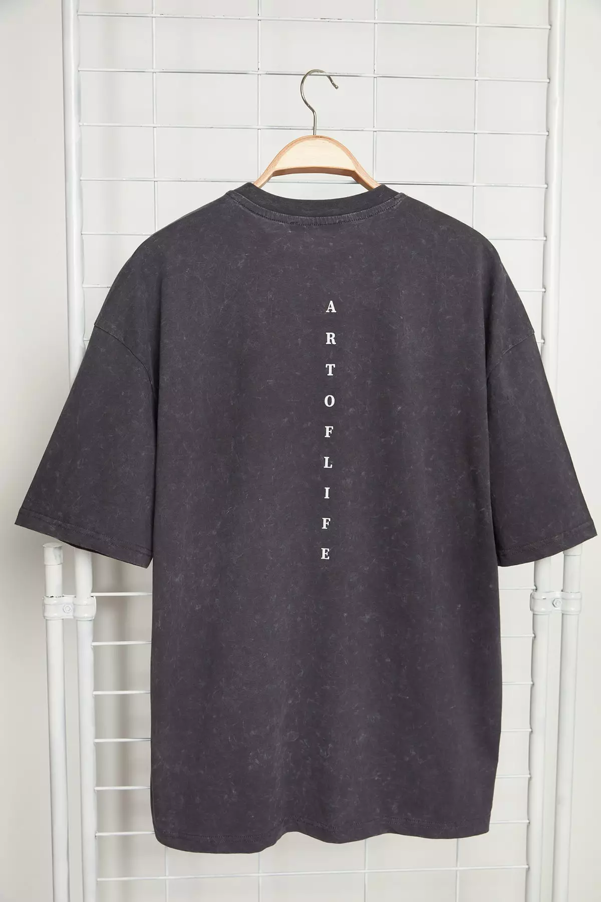 Faded-Effect Printed T-Shirt