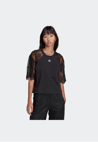 ADIDAS Adult FEMALE ADICOLOR CLASSICS LACE T-SHIRT 2023 | Buy ADIDAS Online  | ZALORA Hong Kong