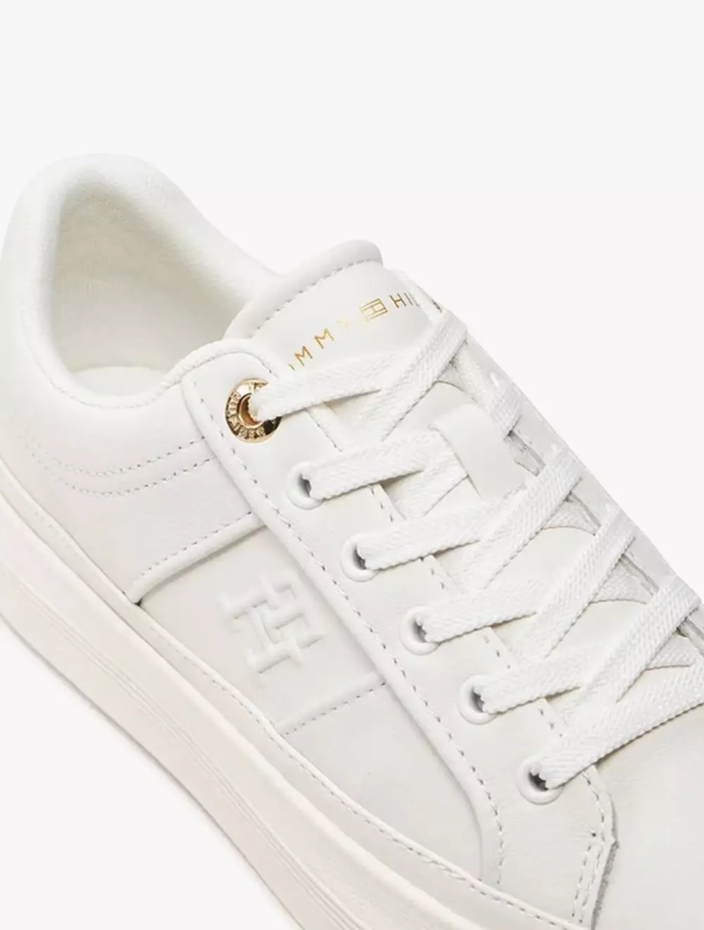TOMMY HILFIGER - ESEENTIAL VULC SNEAKER MONOGRAM - Beige - Beige