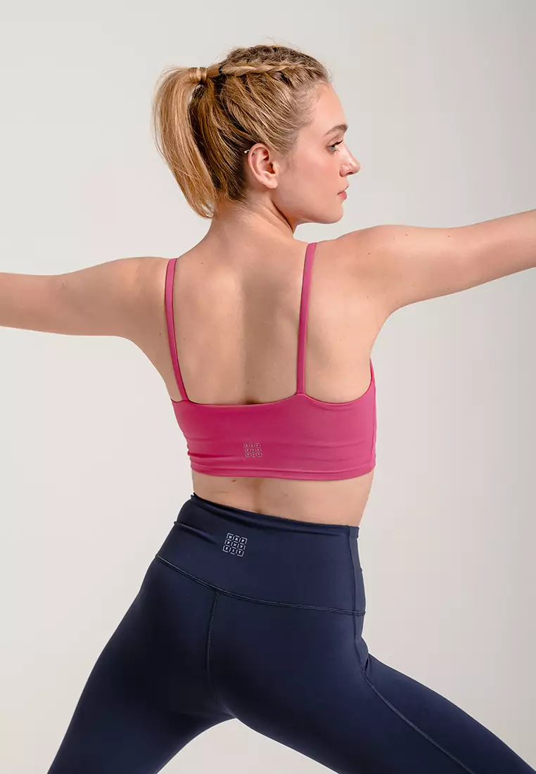 HAPPYFIT LYCRA Premium Sports Bra Hot Pink