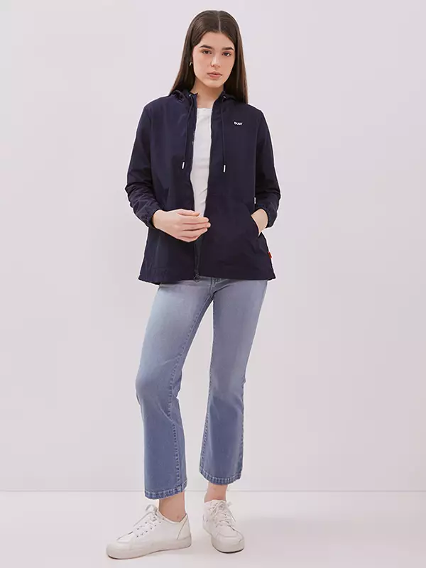 DUST Celana Cropped Cutbray Jeans Ranaya Medium Light Blue Comfease (D.3825)