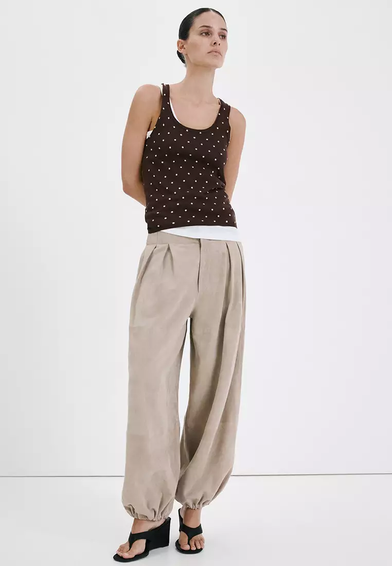 Polka-Dot Knitted Top