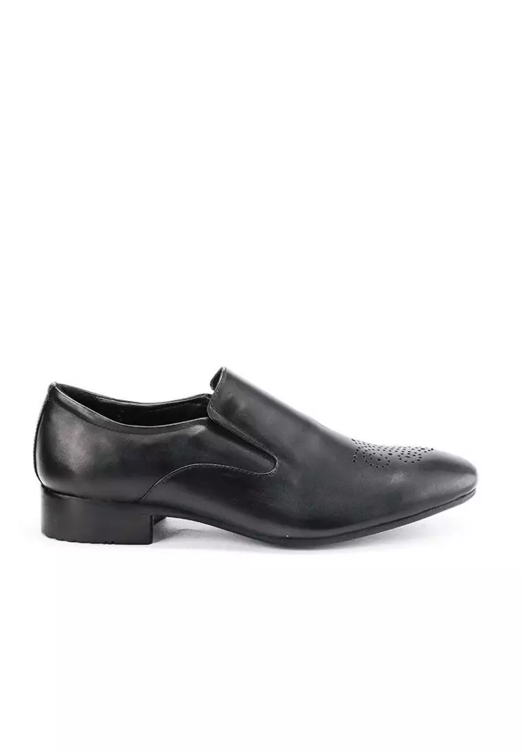 Maurin Sepatu Formal Pria Pantofel Kulit Asli - Black