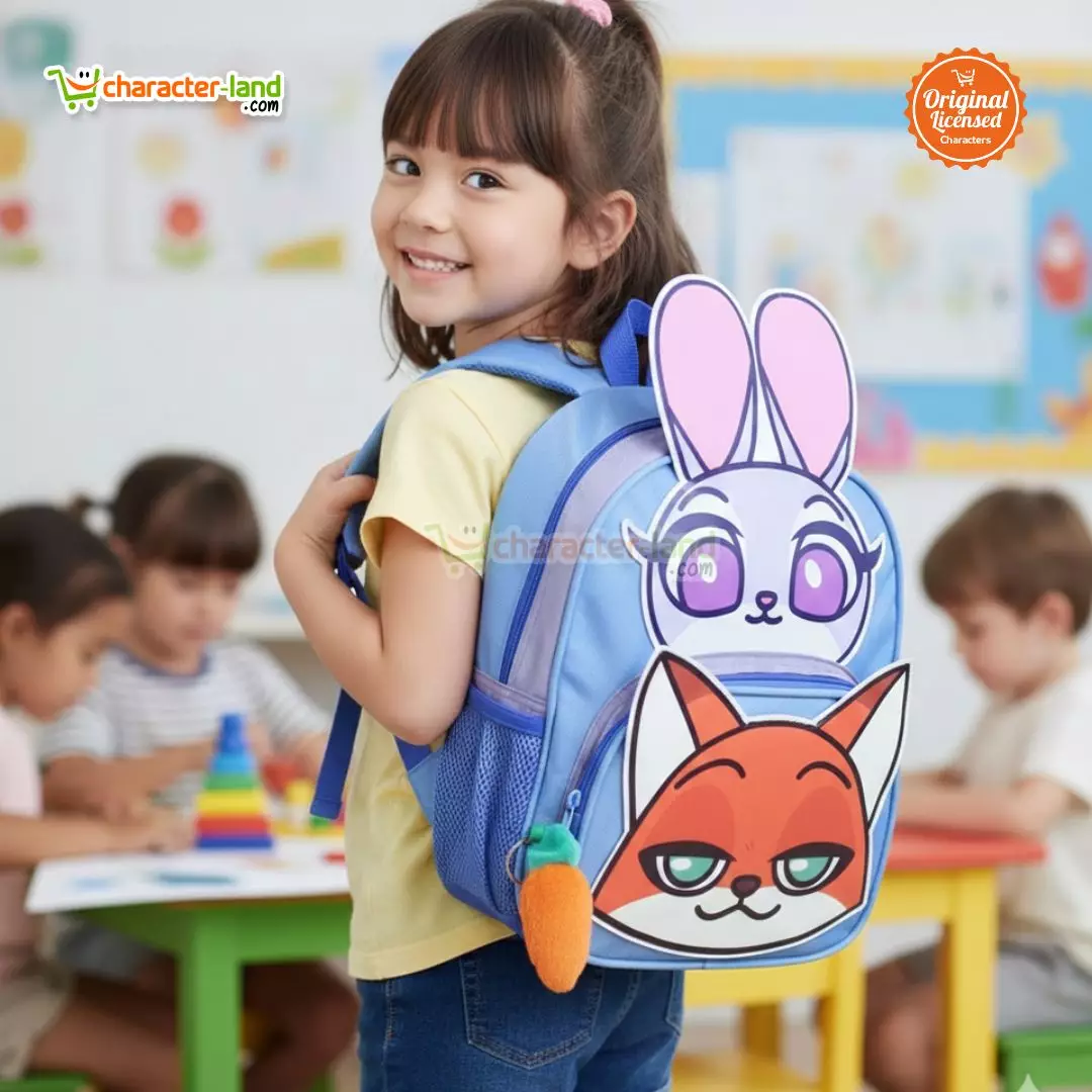 Tas Ransel Anak Sekolah Zootopia Original - Tas Punggung Judy Nick Lucu - 27x23 cm Type 1