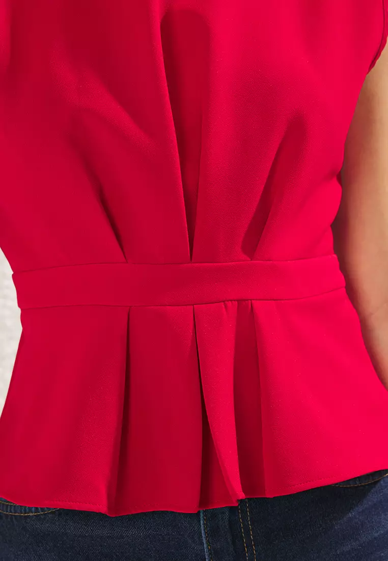 Sleeveless Mock Neck Top