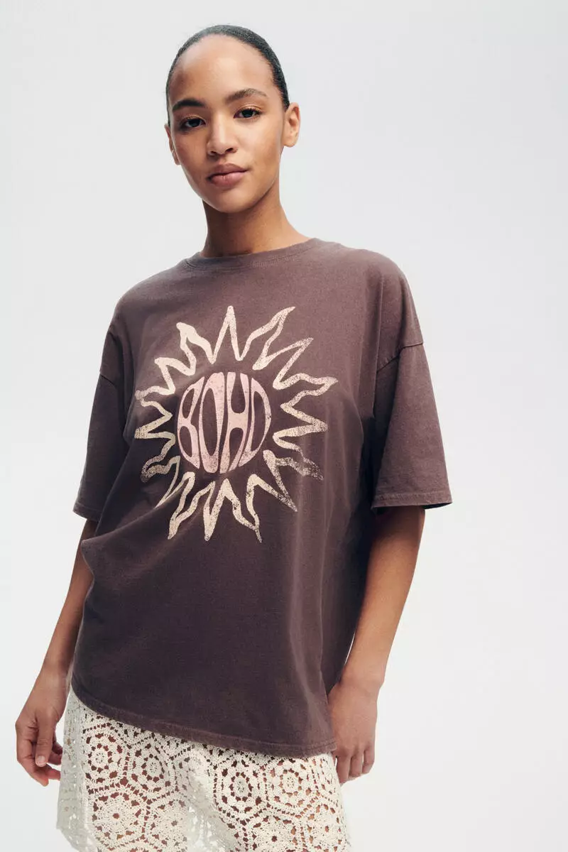 Oversized printed T-shirt