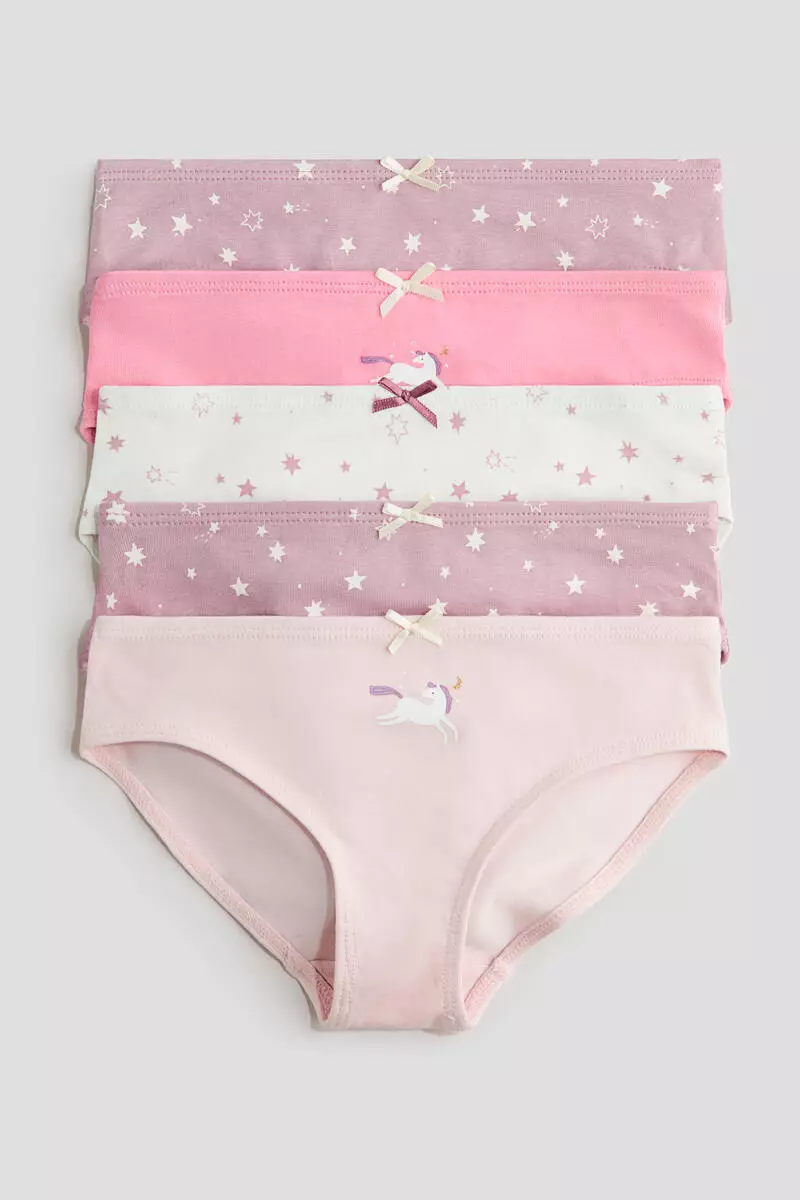 5-pack printed cotton briefs