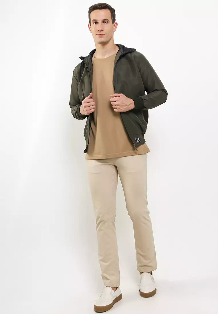GRAHANGGRA Jaket Taslan Hoodie - Army Green