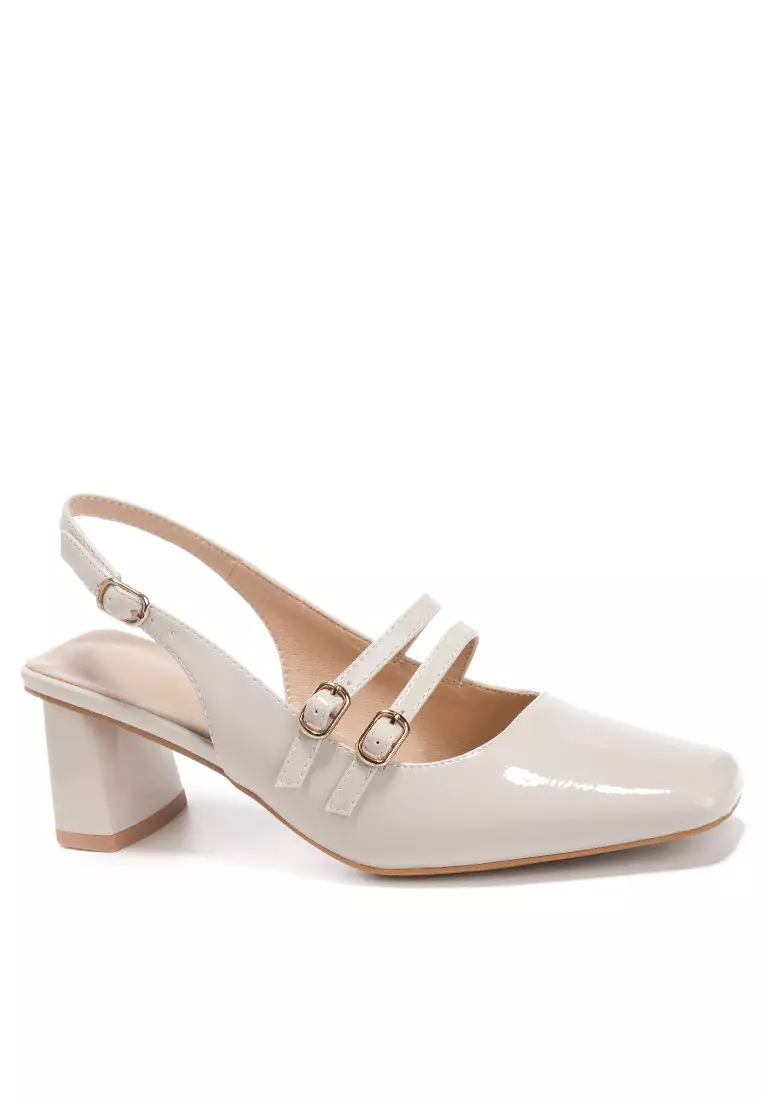 Discount on Twenty Eight Shoes  shoes - SKU: 5cm Double Strap Slingback Mid Heel By2252-42