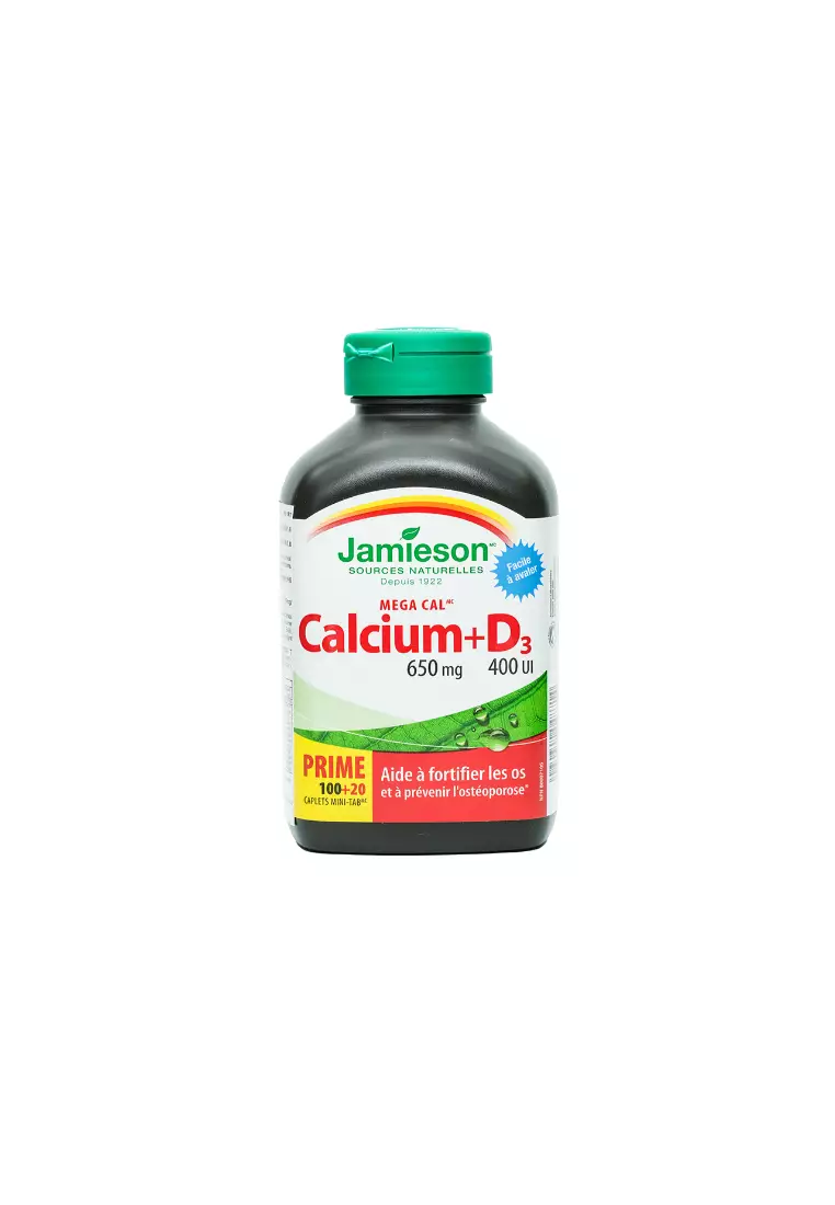 JAMIESON Mega Cal Calcium 650mg + Vitamin D3 400IU 120capsule(s)