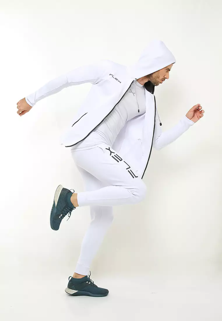 FLEXZONE Sport Hoodie Jacket Basepoint Series White
