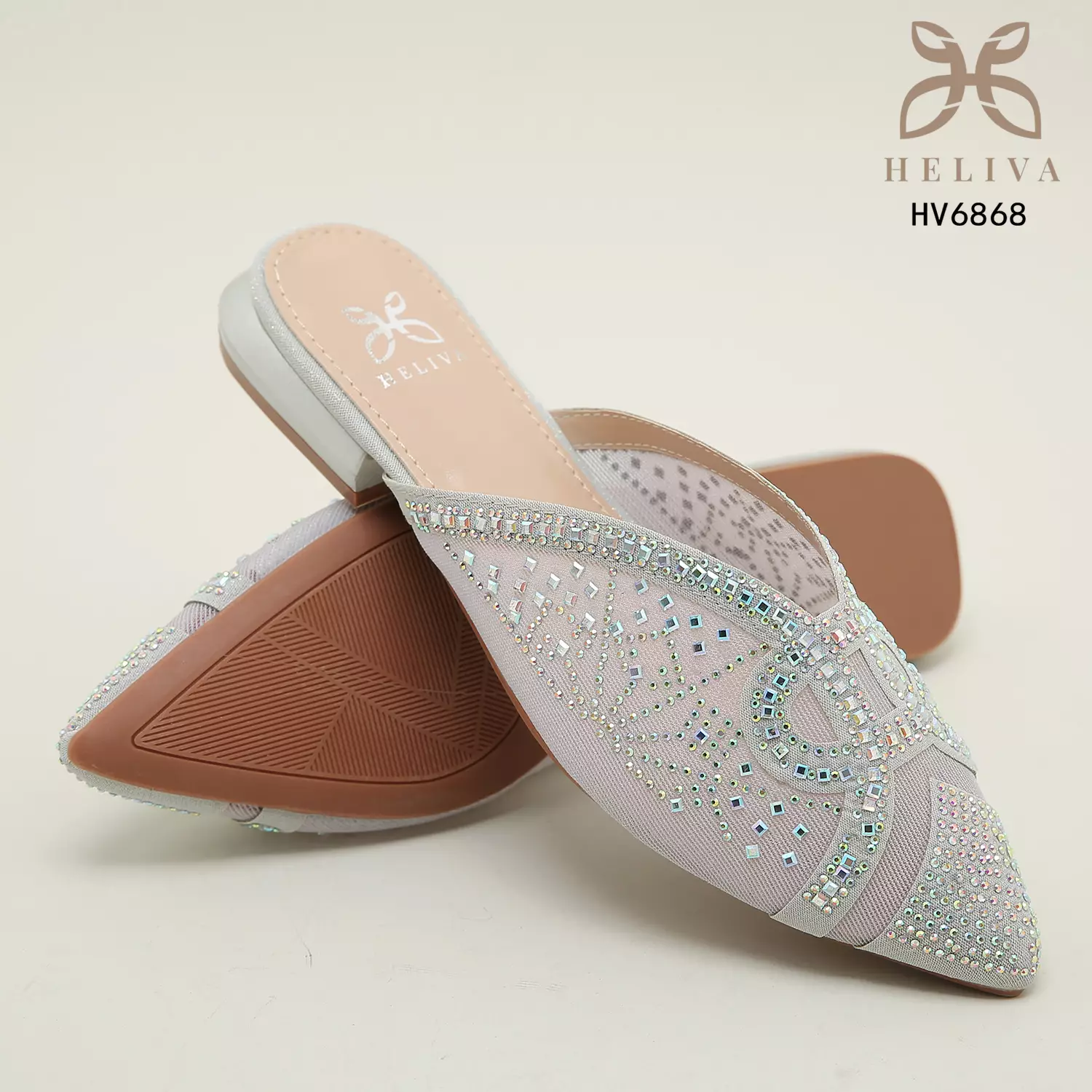 Heliva Jowy Lady Sandal Party Mesh Jewel Accessories