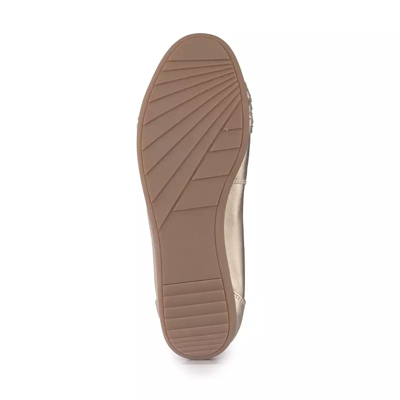 Sepatu Ballet Flats Wanita Gino Mariani Della Light Gold
