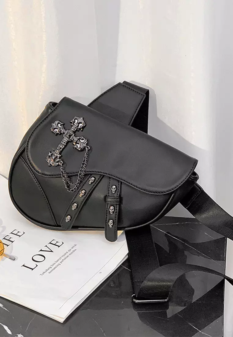 Mens shoulder saddle bags sales