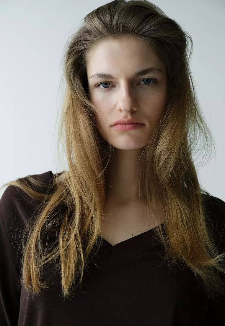V-Neck Knit Sweater