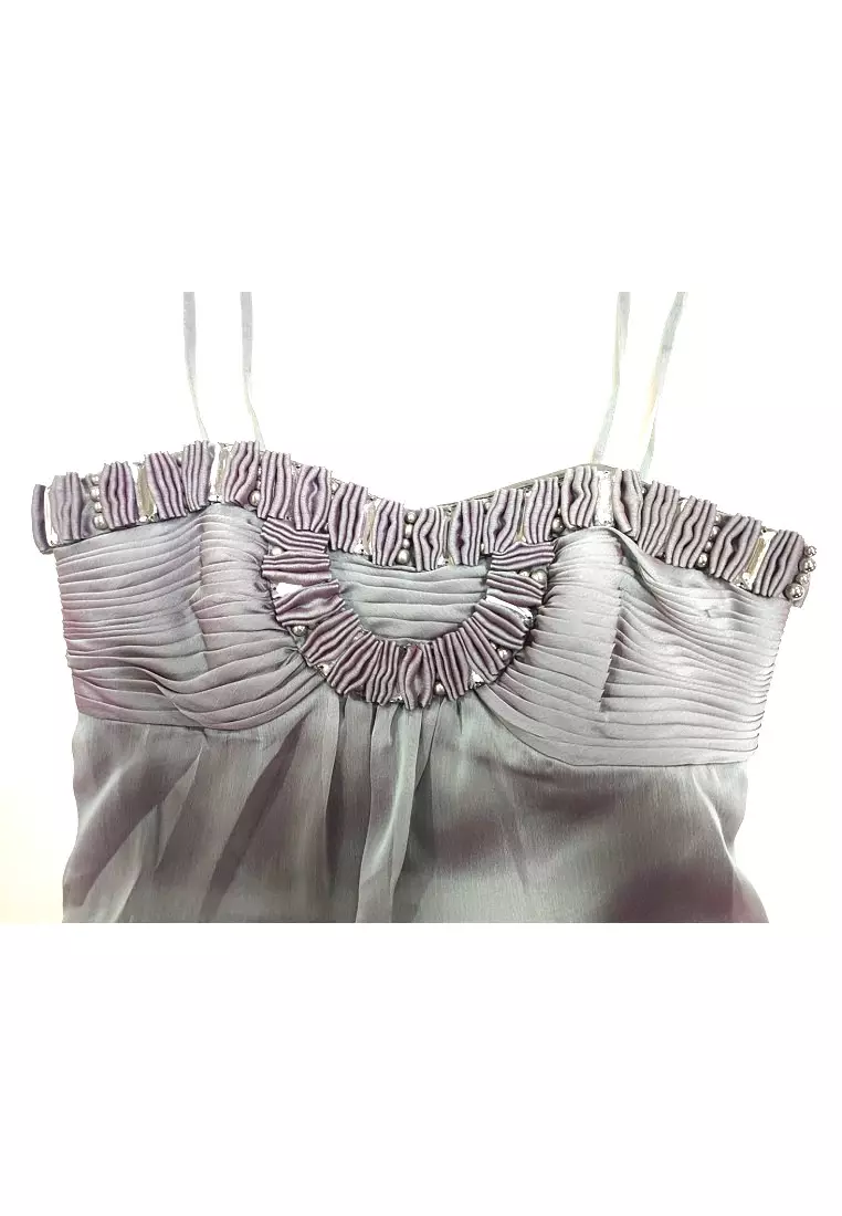 Charming Polyester Chiffon Beaded Cocktail Dress