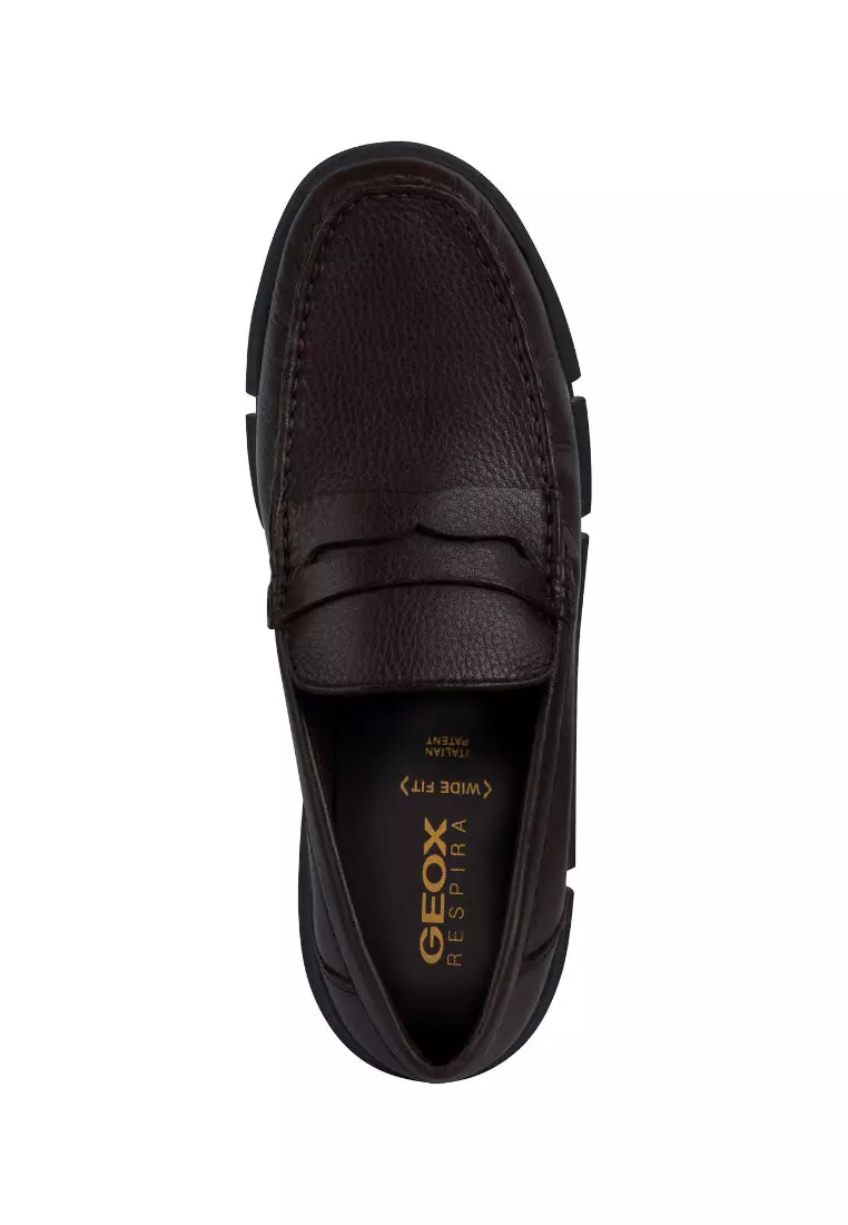 Buy Geox GEOX Men Slip On Adacter Wide Fit Loafers Brown U35EQA