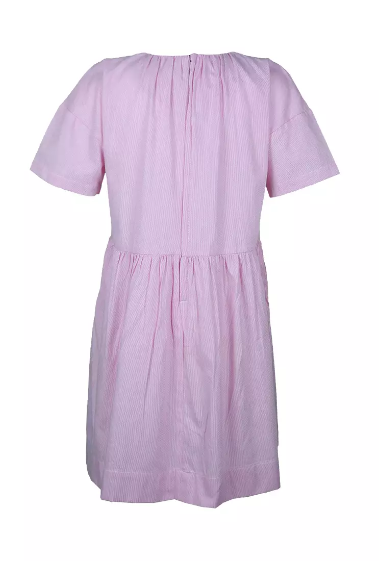 Pito Dito Girl Newt Dress Pendek Anak Pink