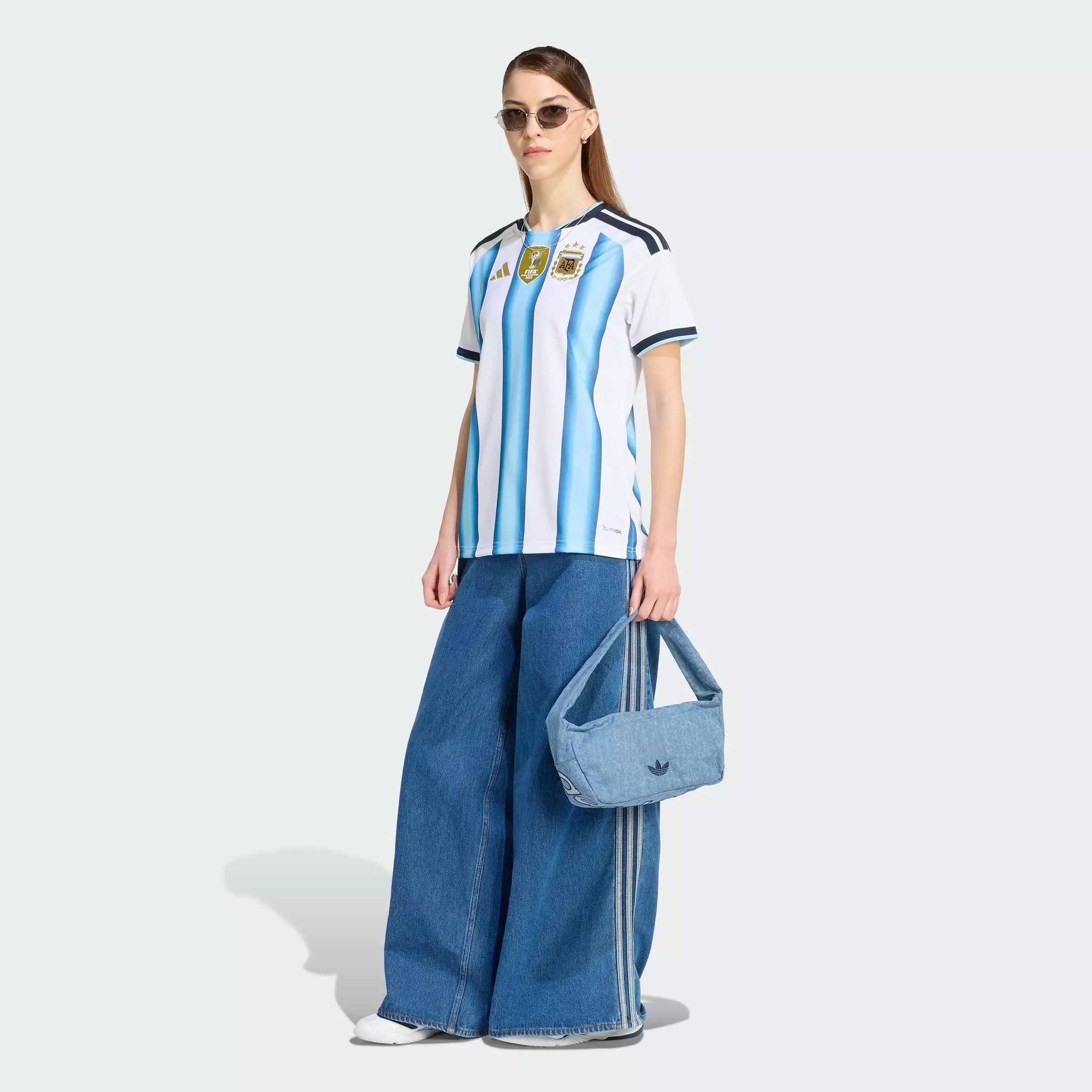 Football Argentina 26 Home Jersey Women White KA8125