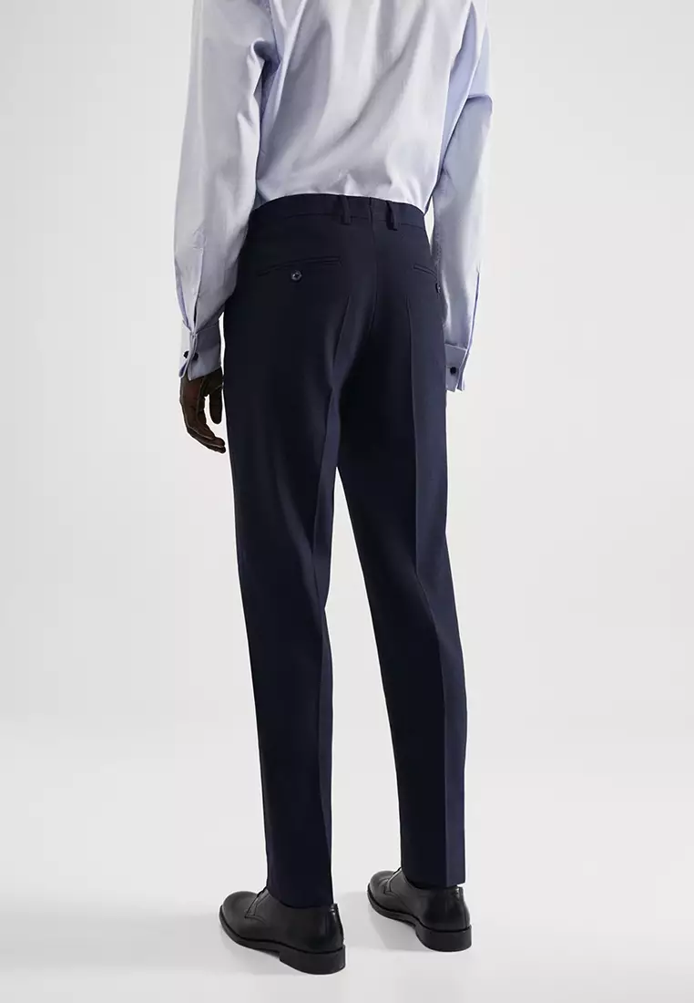 Buy MANGO Man Stretch Fabric Slim-Fit Suit Pants 2024 Online